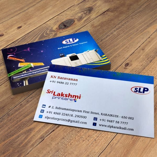 Business Card : Sri Lakshmi Printers, Karaikudi.